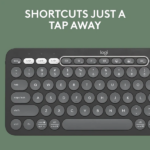 Logitech K380s Pebble Keys 2 Bluetooth Wireless Keyboard in Pakistan — Tonal Graphite, view 7 of 11