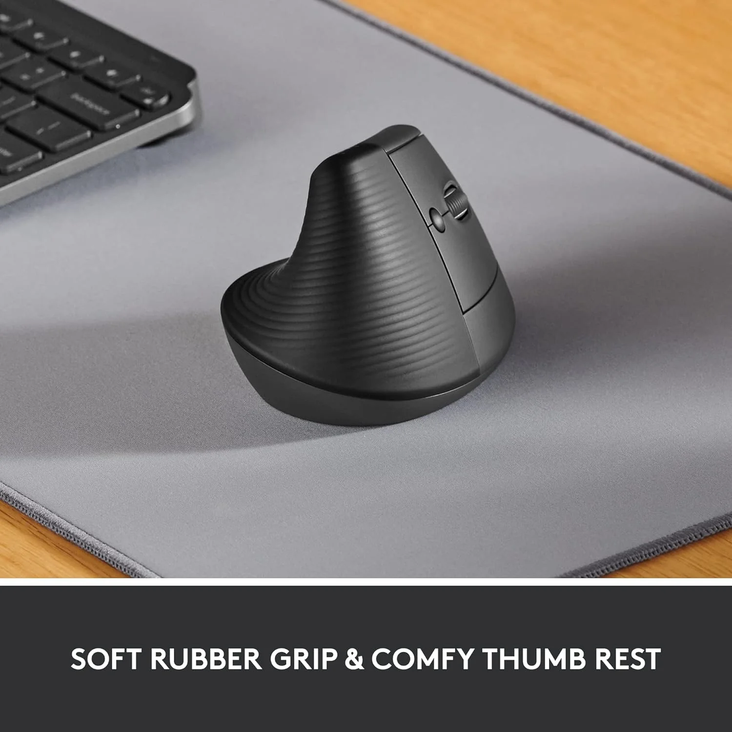 Logitech LIFT Vertical Ergonomic Wireless Mouse in Pakistan — Graphite, view 8 of 10