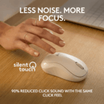 Logitech M240 Silent Bluetooth Wireless Mouse in Pakistan — Off-White, view 2 of 7