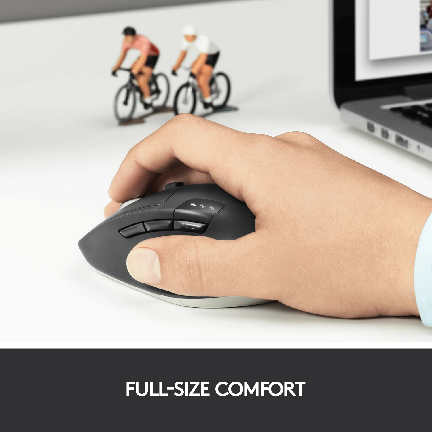 Logitech M720 Triathlon Mutli-Computer Wireless Mouse in Pakistan — Black, view 7 of 9