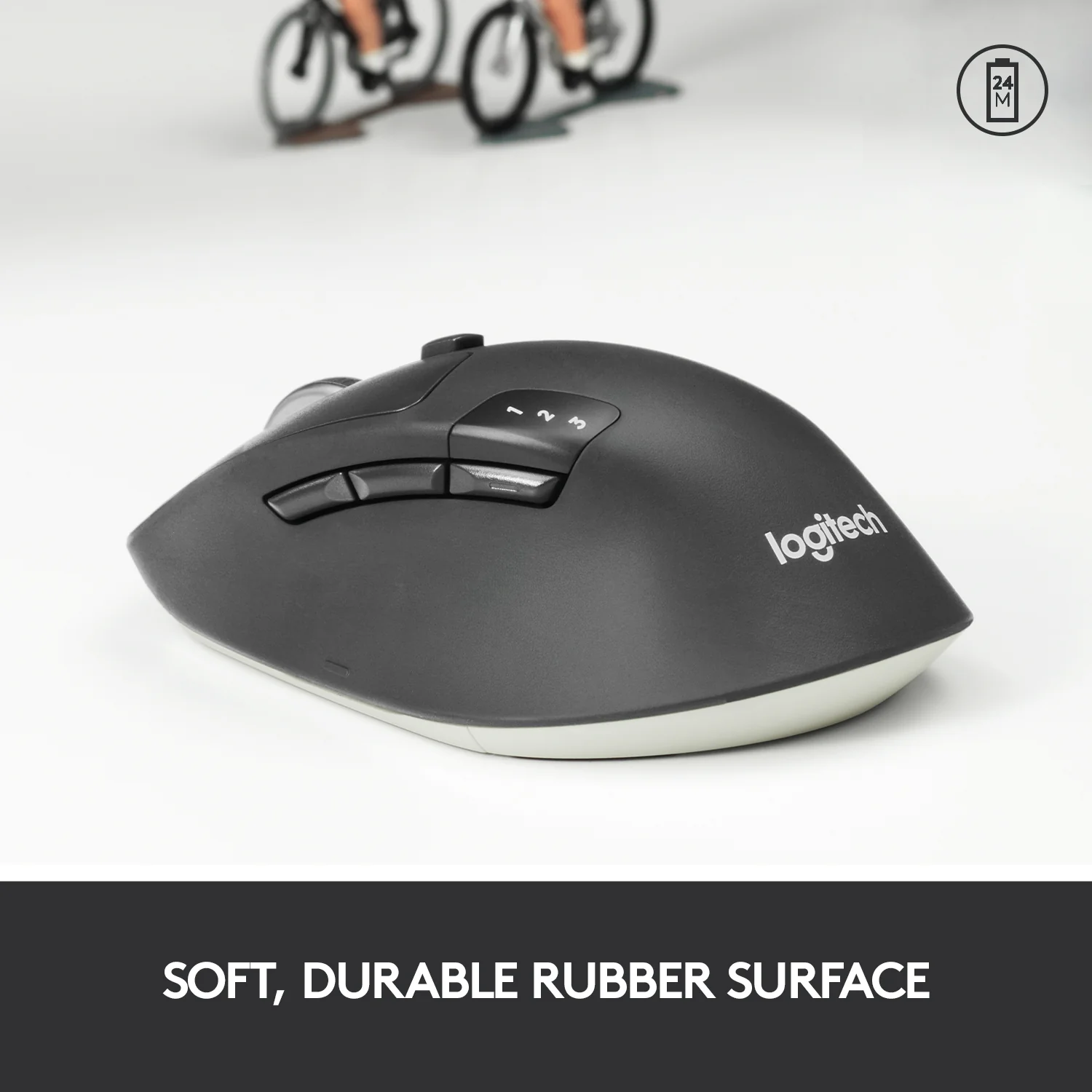 Logitech M720 Triathlon Mutli-Computer Wireless Mouse in Pakistan — Black, view 8 of 9