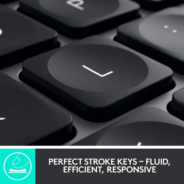 Logitech MX Keys Plus Advanced Wireless Illuminated Keyboard With Palm Rest in Pakistan, view 2