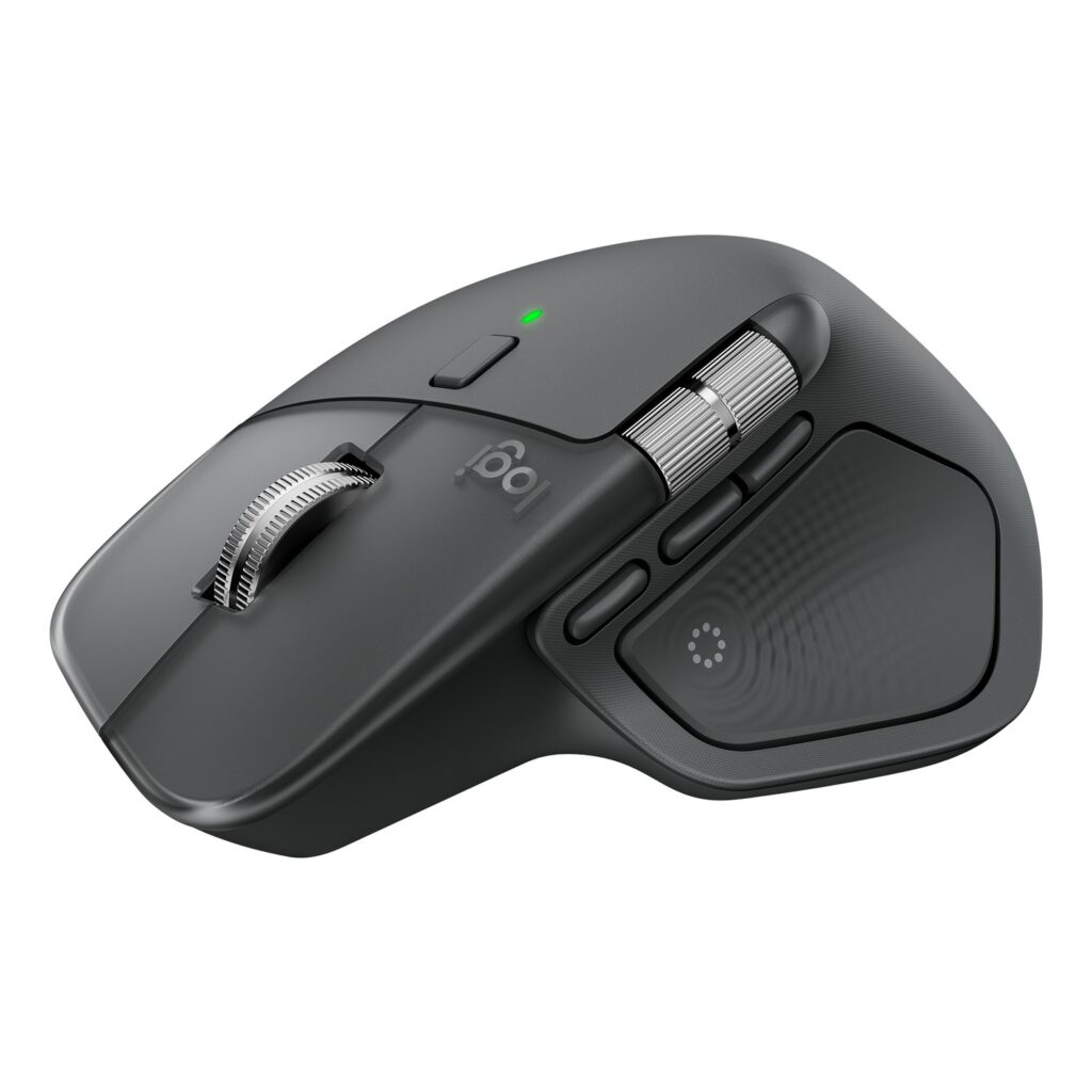 Logitech MX Master 4 Graphite front 3/4 angle