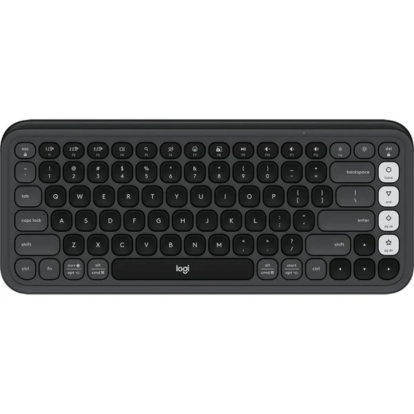 Logitech POP Icon Keys Bluetooth Keyboard in Pakistan — Graphite & White, main view (1 of 5)