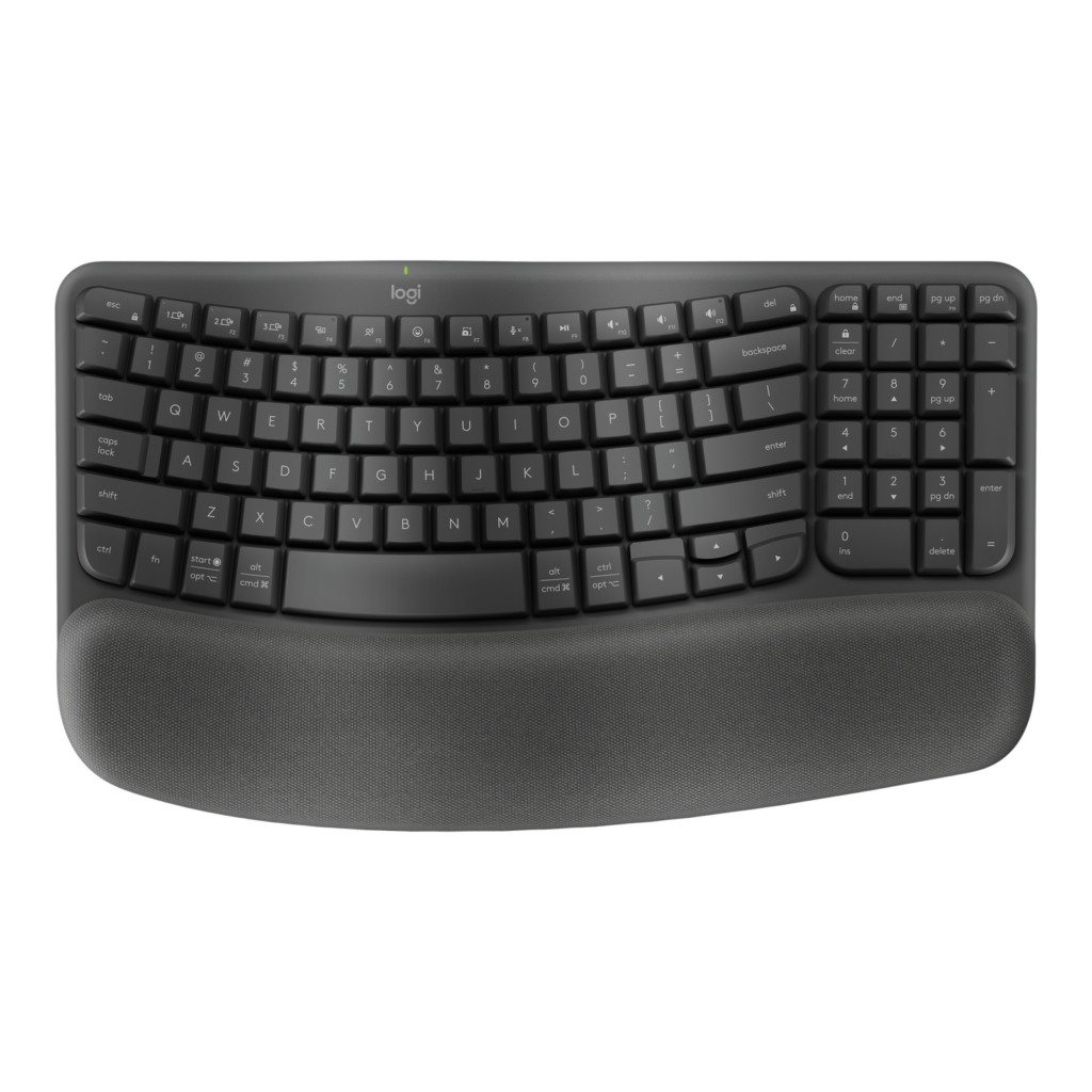 Logitech Wave Keys Graphite — Top View